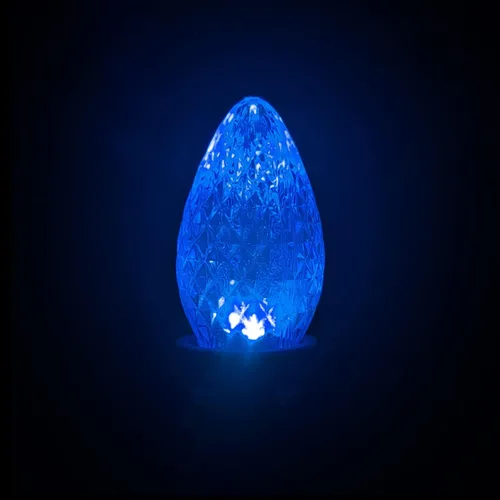 Vista 6 de caja de 25 bombillas LED C7 de repuesto para guirnalda de luces, de grado comercial, 120 V SMD LED, para bases E12