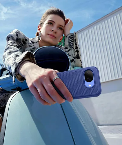 Vista 298 de FNTCASE Funda para teléfono Galaxy A14-5G: cubierta antideslizante de doble Azul