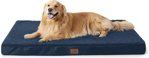 Vista 14 de Bedsure - Cama grande para perros para jaula - Camas planas y cómodas para mascotas con funda extraíble y lavable, alfombrilla ortopédica de espuma