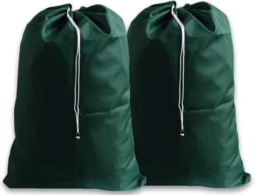 Vista 28 de Bolsas de lavandería extra grandes, color negro y plateado (gris), (paquete de 2)