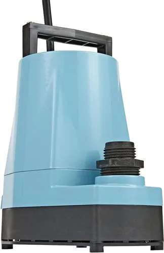 Little Giant 5-MSP 115-Volt, 1/6 HP, 1200 GPH, Bomba de utilidad manual de aluminio, cable de 10 pies, azul, 505000