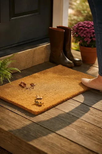 Vista 2 de Kempf felpudo de fibra de coco, altura mínima de espesor de 1 pulgada