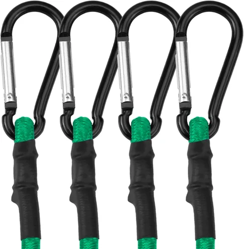 Vista 10 de WORKPRO Cuerdas elásticas de 24 pulgadas con ganchos, paquete de 4 correas elásticas de goma superior resistente, cuerda elástica fuerte para tienda