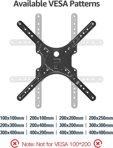 Vista 3 de MOUNTUP TV Wall Mounts for Most 26-60 Inches TVs, Full Motion TV Bracket with Swivel and Extension, Articulating Arms, Tilt, Leveling, Single Stud