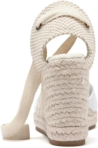 Vista 5 de U-lite - Alpargatas con puente de 3 para mujer, clásicas y suaves, con cordones.