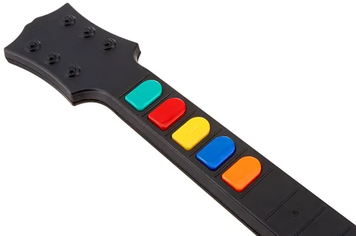 Vista 2 de Wireless Guitar for Wii Guitar Hero and Rock Band Games Excluding Rock Band 1 Color White