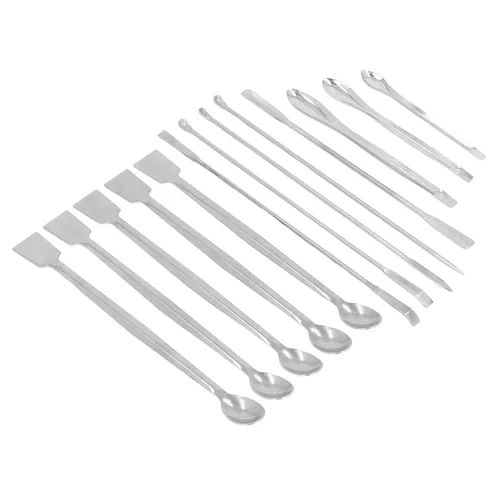 Vista 5 de Juego de 13 cucharas de laboratorio para espátula de laboratorio, juego de 13 cucharas de laboratorio