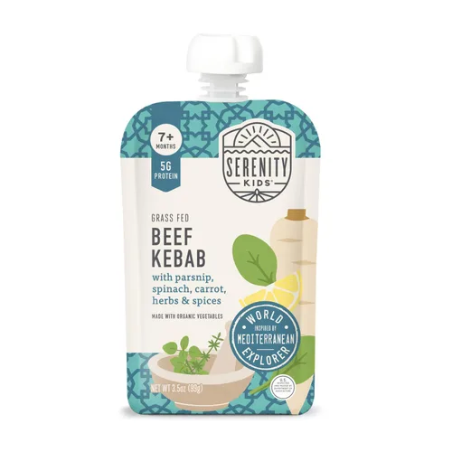 Vista 9 de Serenity Kids Bolsas de comida para bebés de más de 6 meses – Alimento orgánico para bebés lleno de nutrientes con 0.18 oz de proteína – Bolsas