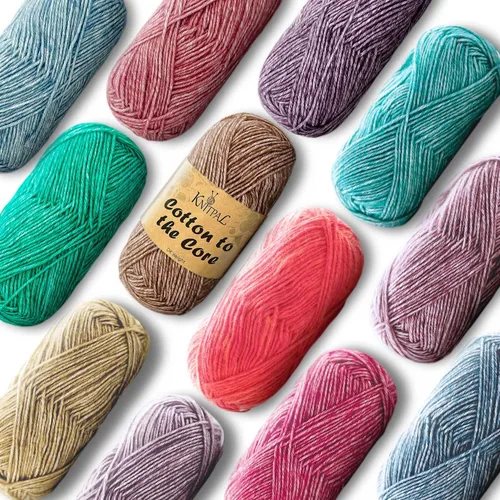 Vista 29 de Cotton to The Core - Hilo de algodón para ganchillo, paquete de 6 (852 yardas / 300G), patrones gratuitos, apto para principiantes - Hilo suave