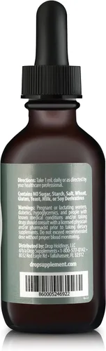 Vista 8 de Gotas de vitamina D3 + K2 con 1000 UI de D3 a base de plantas y 45 mcg de K2, suplemento líquido de 2 onzas para fortalecer los huesos, mejorar