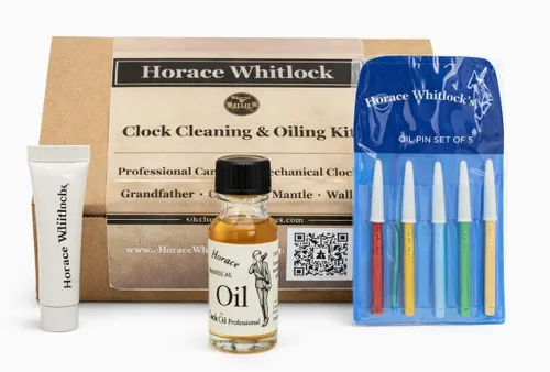 Vista 2 de Horace Whitlock's Kit de aceite de reloj: este kit viene completo para limpiar y engrasar cualquier reloj mecánico; incluye instrucciones