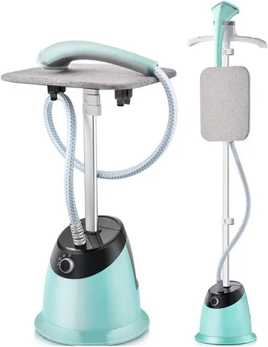 Vaporizador para ropa, vaporizador de ropa de pie de 2000 W con tabla de planchar ajustable, tanque de agua de 1.6 L, removedor de arrugas de