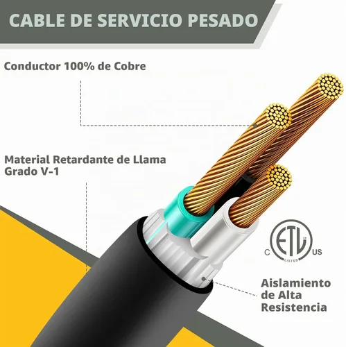 Vista 7 de Adaptador RV de 50 amperios a 110 con conector de bloqueo