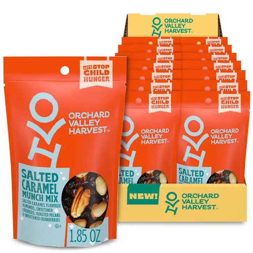 Vista 15 de Orchard Valley Harvest - Mezcla de nueces con chocolate, multipack, 1 oz (paquete de 8), pasas cubiertas de chocolate negro, almendras y cacahuetes