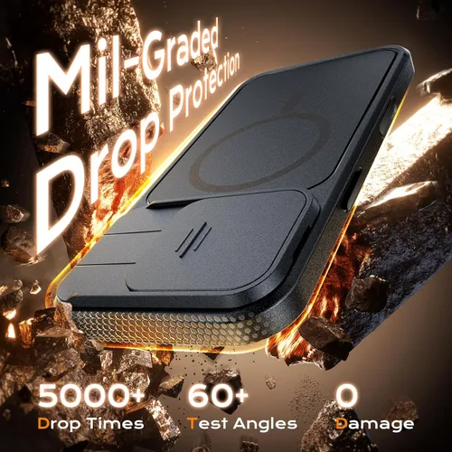 Vista 537 de TOCOL Funda para iPhone 11, compatible con Magsafe, protección completa de cámara, imanes integrados, protección contra caídas, funda translúcida