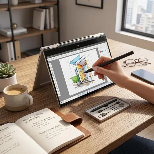 Bolígrafos para computadora portátil, bolígrafo activo recargable para HP Pavilion X360 Spectre X360 Envy X360, lápiz portátil con sensibilidad a la