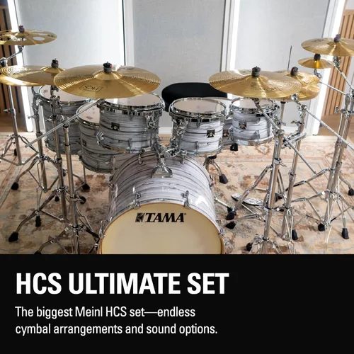 Vista 4 de Meinl Cymbals HCS141620+10 HCS Pack juego de platillos con hi hat de 14", crash de 16", ride de 20", más un splash de 10" gratis (VIDEO)
