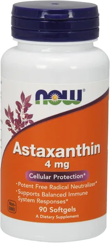 Now Foods Astaxantina 4 mg - 90 Sgels 8 Pack