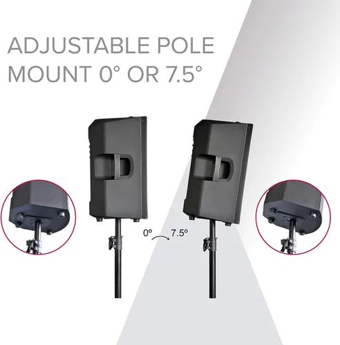 Vista 5 de Avante A18S Altavoz de subwoofer activo, procesamiento de señal digital integrado con pantalla LCD (18 pulgadas), color negro