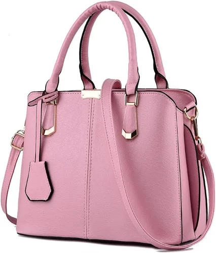 Vista 12 de Bolso de mano para mujer, bolso de mano con asa superior, bolso de hombro Beige