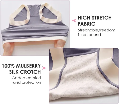 Vista 3 de AIEOE Bragas de maternidad sobre el vientre, ropa interior modal de cintura alta para embarazo, paquete de 3 (L-2XL)