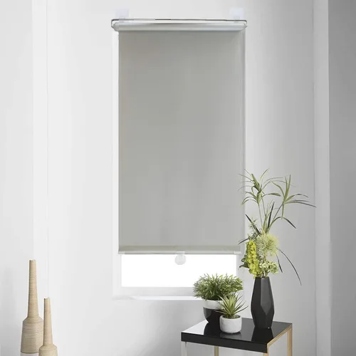 Vista 23 de Cortinas opacas de tela con ventosa, persianas enrollables inalámbricas para tragaluz, persianas enrollables, 80% opacas, gris claro, cortinas Negro