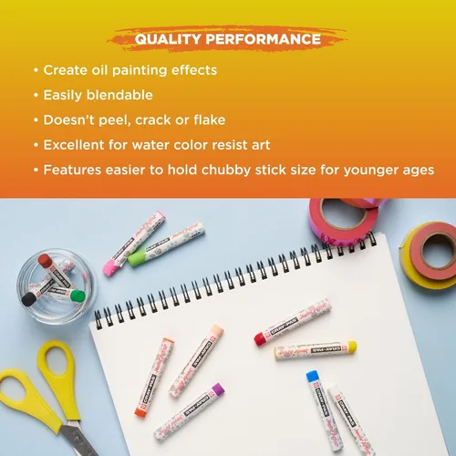 Vista 5 de SAKURA Cray Pas Chubbies Junior Artist Pasteles al óleo, los colores pueden variar