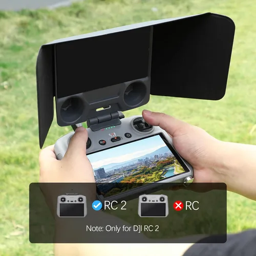 Vista 3 de FPVtosky Controlador RC 2 más kit de protector para DJI Mini 5 Pro/Mini 4 Pro/Flip/Air 3, kit incluye cubierta de parasol RC 2, cordón RC 2