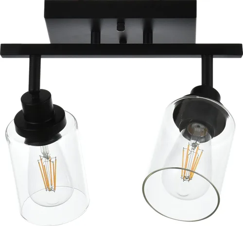 Vista 14 de MELUCEE Kit de Iluminación de Riel de 4 Luces, Luminarias de Latón para Tocador de Baño con Cabezal de Riel Ajustable, Lámpara de Techo Tipo Foco