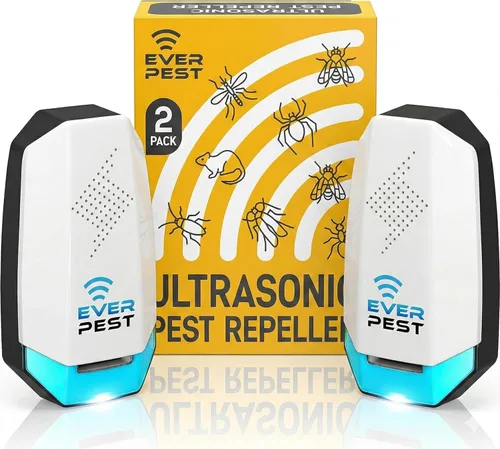Ultrasonic Pest Repeller Control Plug in 2 Pack- Electronic Insect Defender - Roach Bed Bug Mouse Mosquito - Indoor Reject - for Cockroach Ants Mice