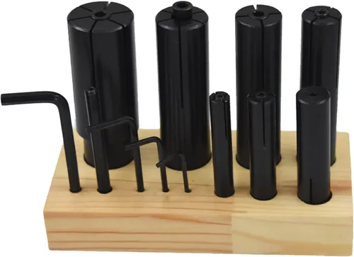 Vista 3 de Juego de mandril extendido de alta precisión de 1/4 a 1-1/4 pulgadas adecuado para fresado de torno 8 piezas