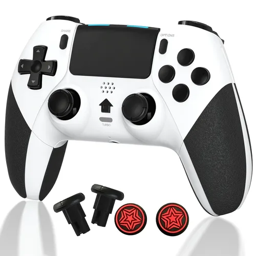 TERIOS Wireless Controller Compatible with PS4PS4 ProPS4 Slim, (No Drift) Control for PS4 with Hall Sensor Joystick-Speakers-6 Axis Motion