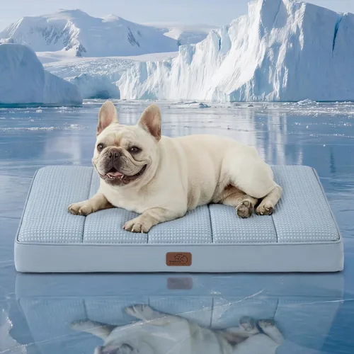 Vista 41 de Bedsure - Camas XL para perros de tamaño grande - Cómodas camas planas extra grandes para mascotas con funda extraíble y lavable, colchón ortopédico
