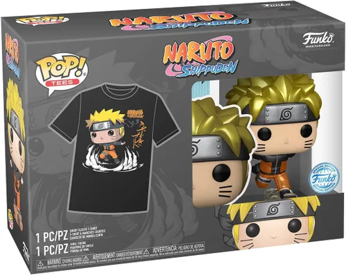 Vista 2 de Funko Pop! & Tee: Naruto Run - Naruto Run - Metálico - Pequeño - (S) - Camiseta - Ropa con figura de vinilo coleccionable - Idea de regalo