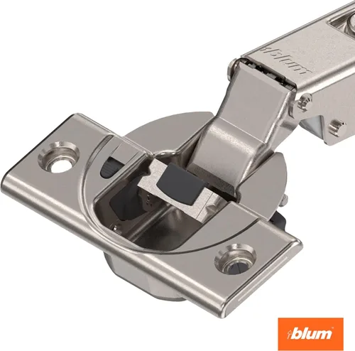 Vista 4 de Blum BLUMOTION Kit de bisagras con clip superior (4 kits), superposición completa, ángulo de apertura de 110°, acero, bisagras de cierre suave