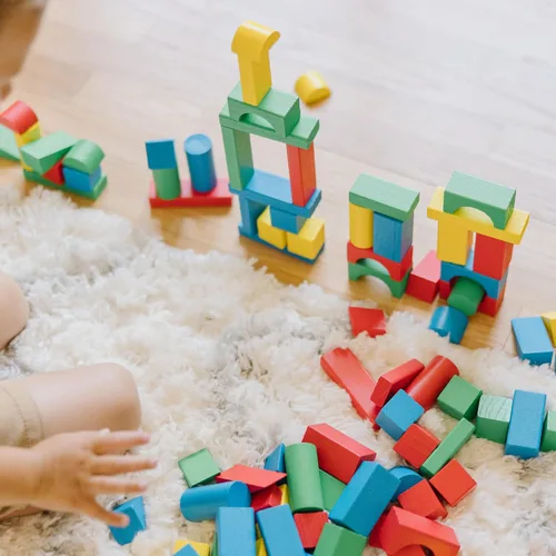 Vista 6 de Melissa & Doug - Juego de bloques de madera
