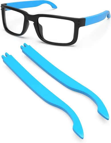 Vista 24 de Eye Opening Stuff Brazos de repuesto compatibles con gafas de sol Oakley Holbrook OO9102/Holbrook XL/Holbrook Asian Fit Negro claro