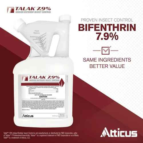 Vista 2 de Atticus Talak 7.9% Control de insectos para interiores y exteriores, concentrado de bifentrina (1 galón)