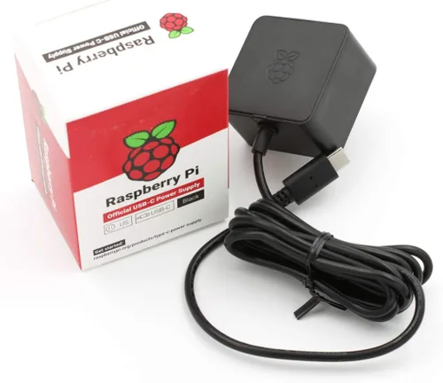 Vista 3 de Raspberry Pi Fuente de alimentación USB-C de 15W US - Negro