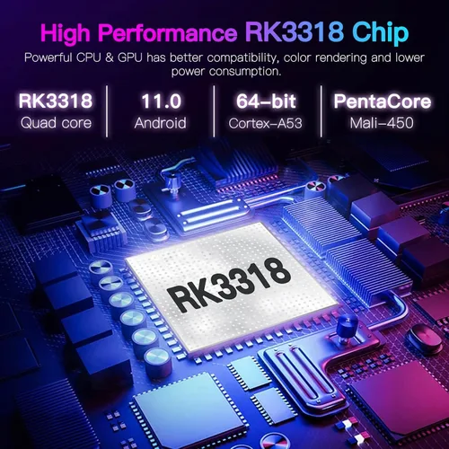 Vista 2 de EASYTONE Android TV Box 11.0, 2023 Smart TV Box Android 4GB 64GB, RK3188 CPU de cuatro núcleos, soporte 2.4G 5.8G WiFi Bluetooth 4.0 Ethernet LAN 3D