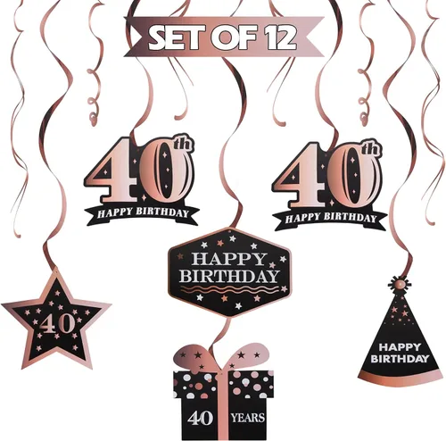 Vista 87 de LINGTEER - Set de banderines de decoración para cumpleaños