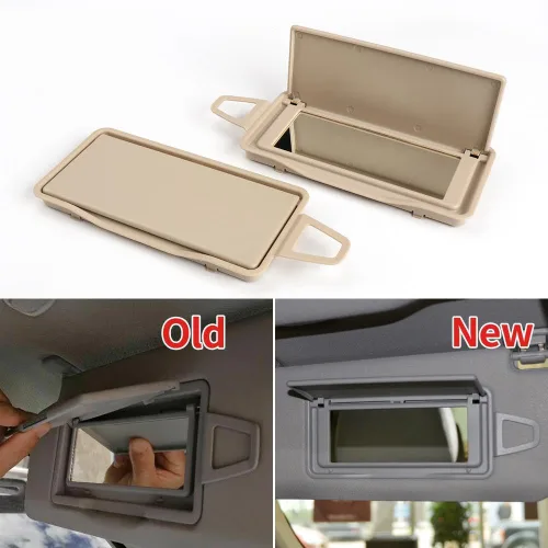Vista 4 de Espejo de repuesto para visera solar iluminado/espejo de maquillaje compatible con Mercedes E CLS para Benz W212 W218 Auto Accessories 2128108100