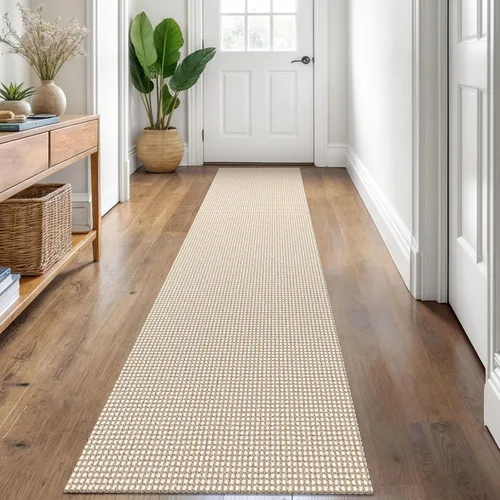 Vista 65 de KOZYFLY - Tapetes de pasillo bohemios, lavables, con respaldo de goma antideslizante, de algodón, para interiores, puerta trasera, habitación