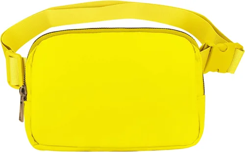 Vista 17 de VOROLO Riñonera para mujeres y hombres, bolsa cruzada, bolsa de cinturón con correa ajustable, Gris claro, Talla única