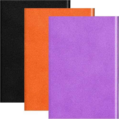 Zonon 100 hojas de papel de seda de Halloween, color negro, morado y naranja, a granel para bolsas de regalo, manualidades, envoltura de regalos,