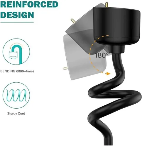 Vista 8 de Cargador de repuesto USB magnético cable de carga para mi Band 5 6 7 NFC Smartwatch , cargador USB magnético cable de carga de repuesto, compatible