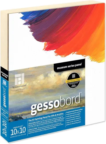 Vista 41 de Ampersand Art Supply Panel de Pintura de Madera con Gesso: Serie Museo Gessobord, 24" x 30", 1-1/2" Perfil Enmarcado