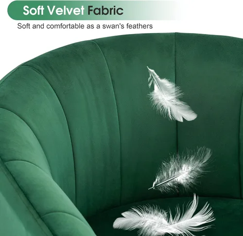 Vista 4 de BarberPub Silla de sala de estar, silla de tecnología de uñas con cojín, sillón de manicura para técnico de uñas, equipo de salón de spa para Verde