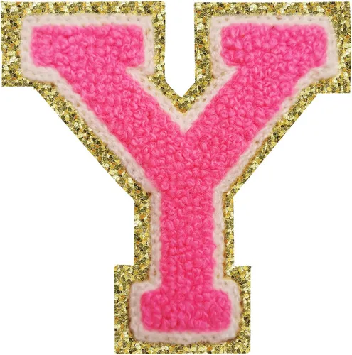 Vista 84 de 3Pcs Letter Patches Varsity Glitters Chenille,SPRT Iron on Blue Letter Patch,Alphabet Cloth Patch for Team Costume Decoration 3.1in Height S