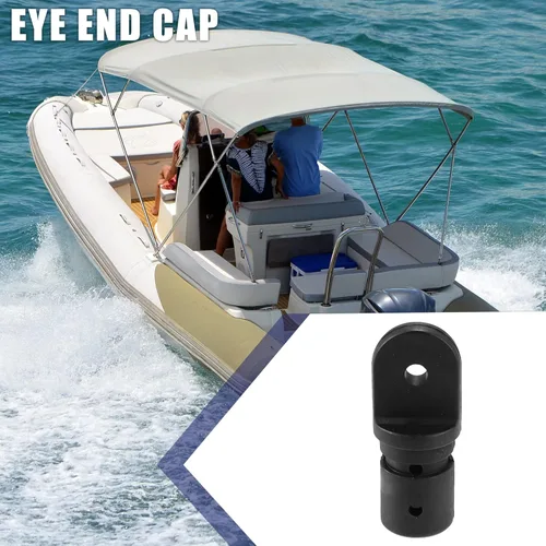 Vista 2 de X AUTOHAUX 4 unids Bimini Boat Top Kayak Canoa Dinghy Nylon Eye End Cap Interior para 1" Tubo Barco Accesorio
